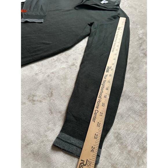 Armani Collezioni Sweater Mens Small S dark green Pullover Knit Lightweight wool - Picture 9 of 16